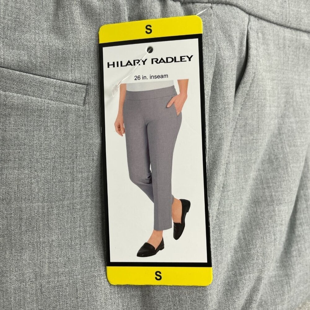 NEW Hilary Radley Women's S Heather Gray Pull-On Ankle Pants G1630 - Picture 10 of 11